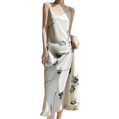 bottoming printed nightdress long skirt 53