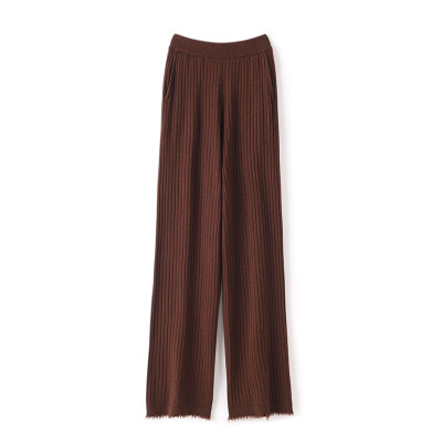 fringed wide leg pants slim bottoming pants 87