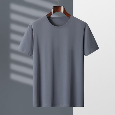 Round neck high-end icy half-sleeved bottoming shirt 57