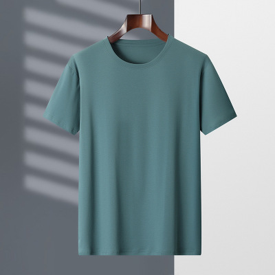 Round neck high-end icy half-sleeved bottoming shirt 57