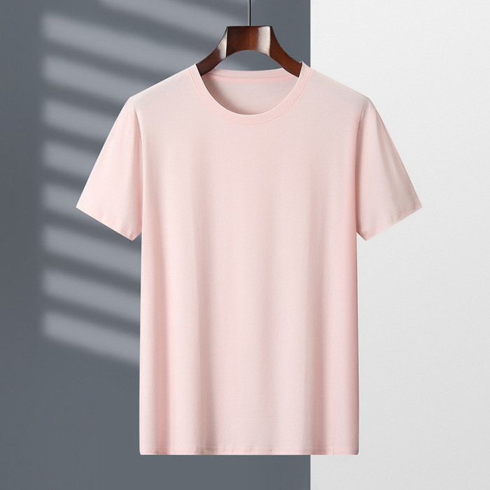 Round neck high-end icy half-sleeved bottoming shirt 57