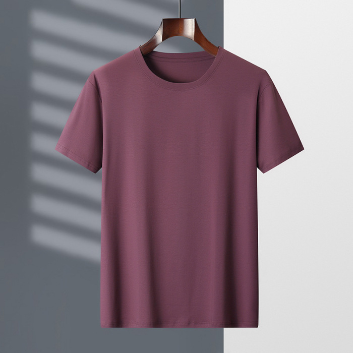 Round neck high-end icy half-sleeved bottoming shirt 57