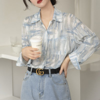 Silk Shirt Ladies Top Feminine Shirt Long Sleeve 22
