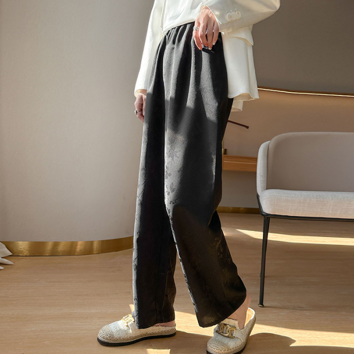 Slim Cupro Sports Straight Leg Pants 80