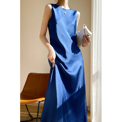 Sling dress, round neck temperament long skirt 24