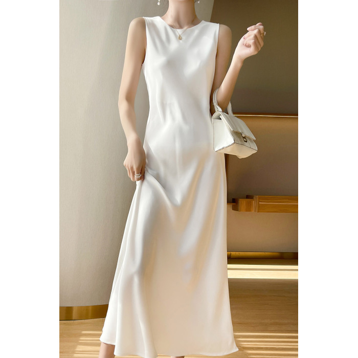 Sling dress, round neck temperament long skirt 24