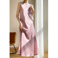 Sling dress, round neck temperament long skirt 24