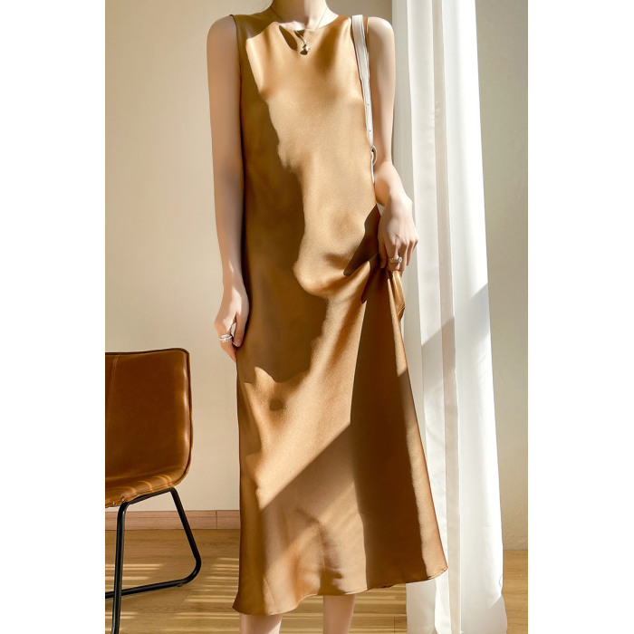 Sling dress, round neck temperament long skirt 24