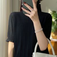 Spun Wool Short Sleeve Tank T-Shirt 35