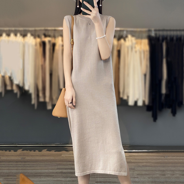 women's spring and summer sleeveless long outerwear 70